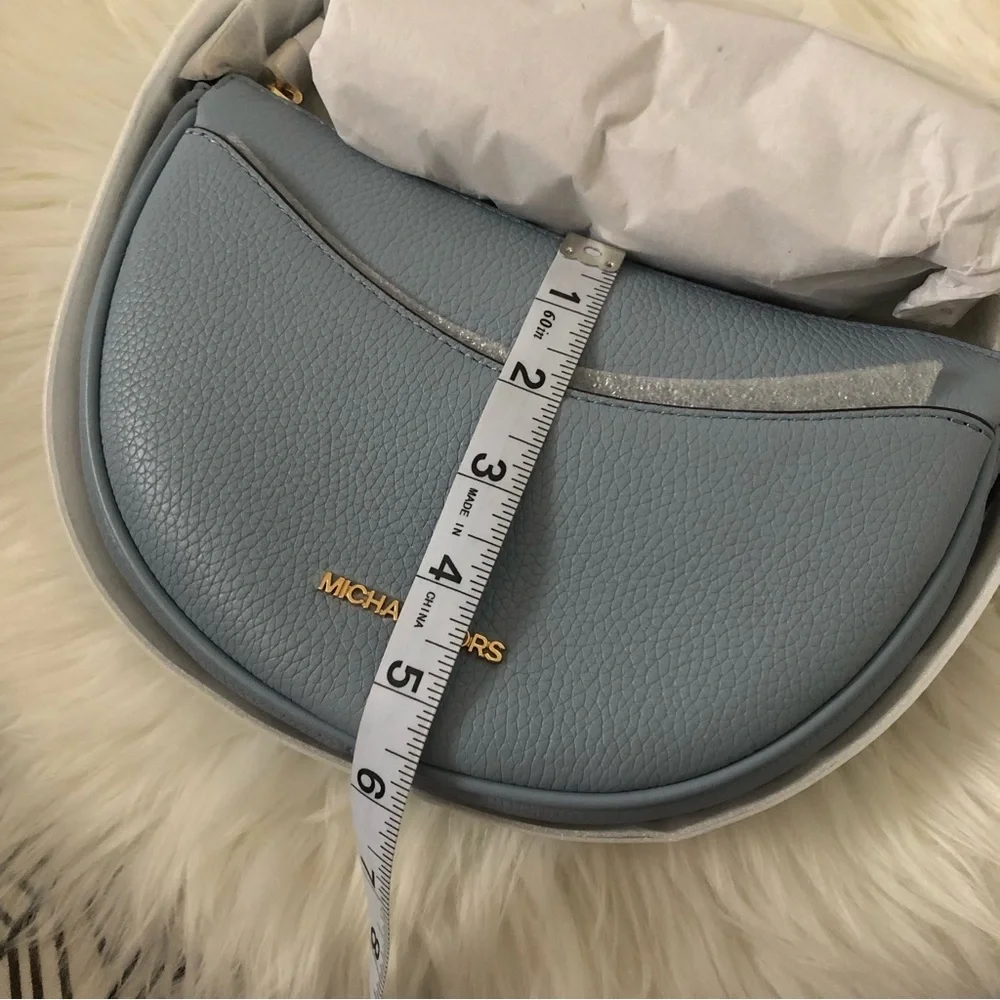 Michael Kors Dover Small Leather Crossbody Bag - Picture 12 of 13